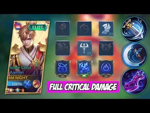 🔥AAMON FULL CRITICAL DAMAGE BUILD! 🔥 AAMON BEST BUILD 2022 🔥 MOBILE LEGENDS