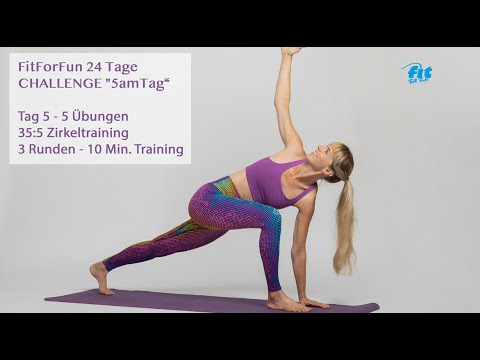05/24 FitForFun - 24 Tage Challenge "5amTag" - 5 Übungen für Mobilität, Bauch, Rücken, Arme & Beine