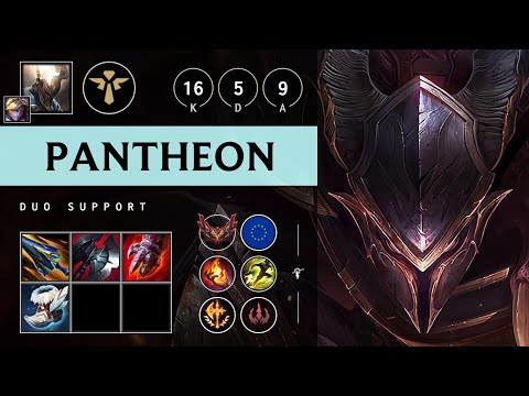 Pantheon Support vs Rakan - EUW Grandmaster Patch 25.09