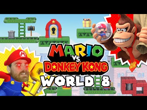 Mario vs Donkey Kong W8 – Twilight City 🌆 + DK Showdown 💢 RAGE