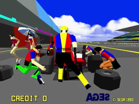 Virtua Formula (Sega 1993)  Attract Mode 60fps