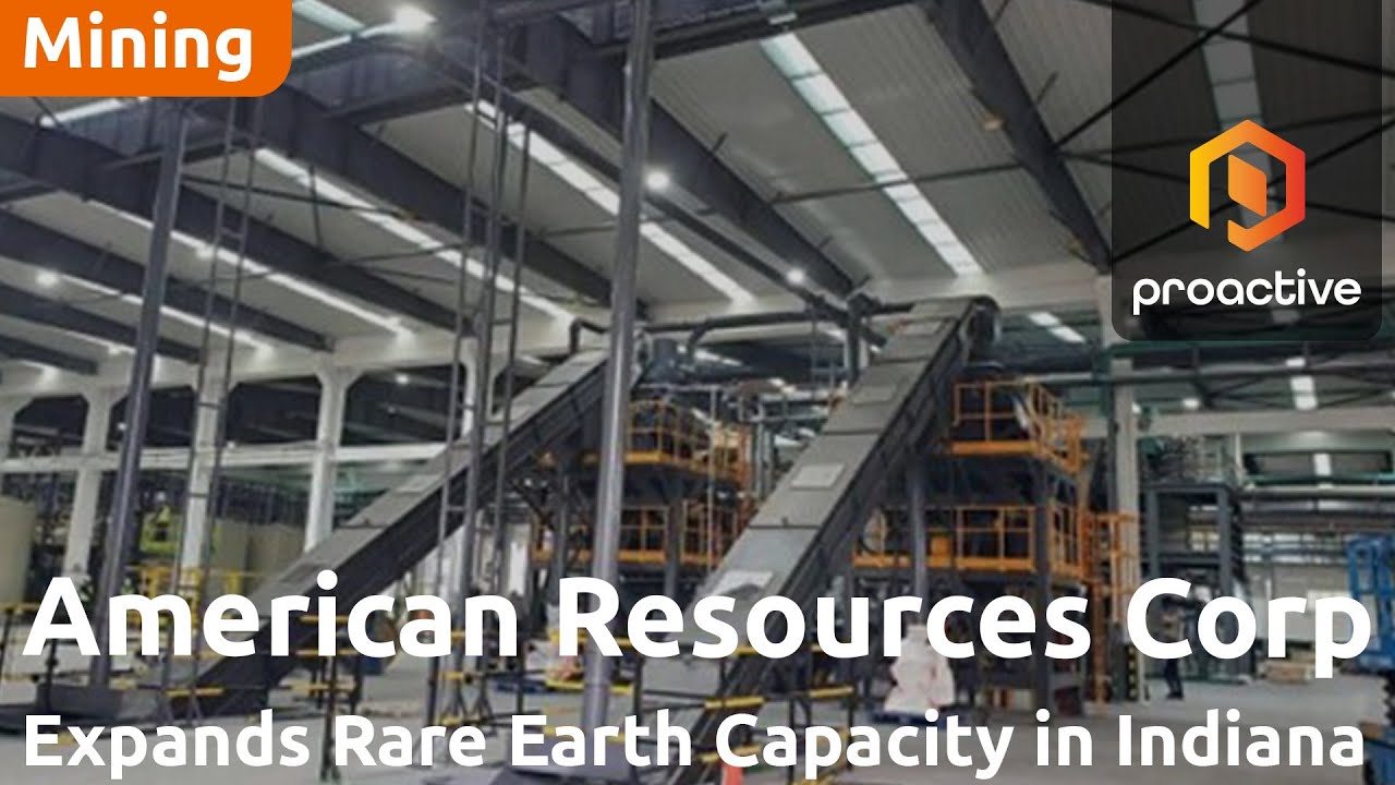 American Resources expands Rare Earth pre-processing capacity at Indiana Facility