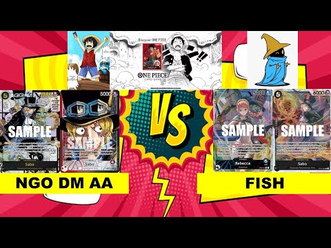 One Piece TCG | NGO DM AA vs Fish Round 6 - RB SABO vs REBECCA | One Piece Card Game Set 5 Format
