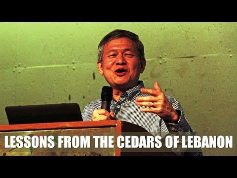 LESSONS FROM THE CEDARS OF LEBANON - Lee Wee Min, 30th Sept 2018.