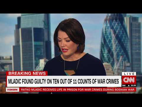 RATKO MLADIC sentenced - Amanpour studio guest - 22nd Nov 2017