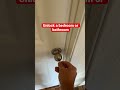How to unlock a bedroom or bathroom privacy handle #diy #fyp #shorts