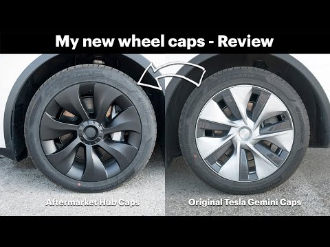 I changed my Tesla Model Y Gemini Wheel Covers - Review