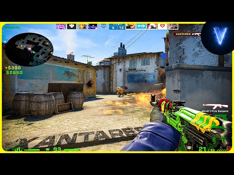 XANTARES POV (28/16) Faceit FPL with s1mple (Inferno)