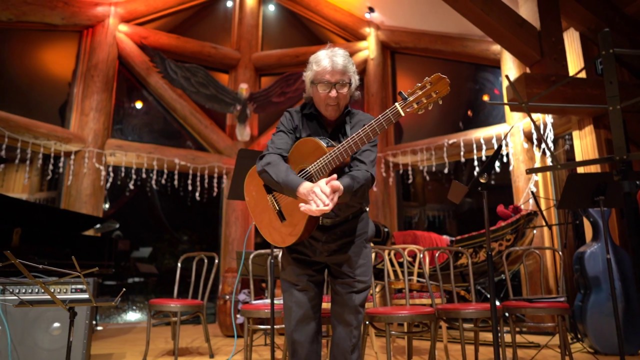 Ana Padron & Diego Blanco at Stowe Tango Music Festival dancing to Pancho Navarro on guitar