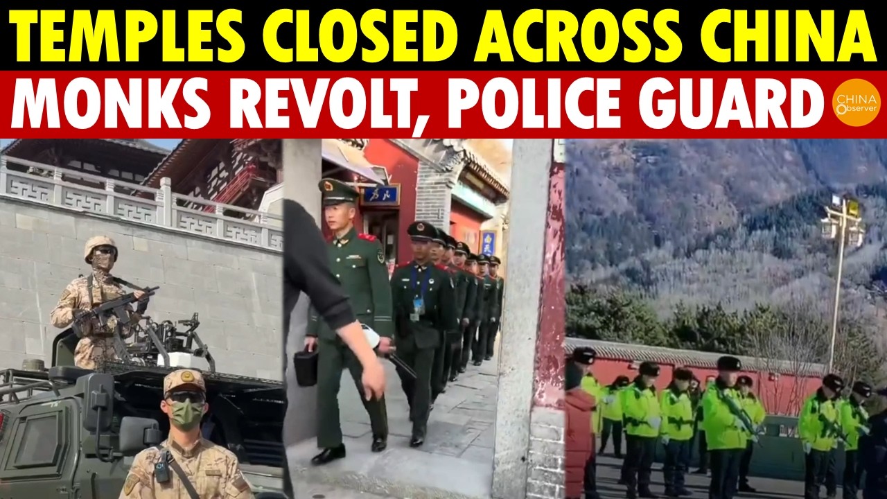 Armed Police and APCs Block Temples’ Gates, CCP Starts ‘Money Grab’ from Buddhism