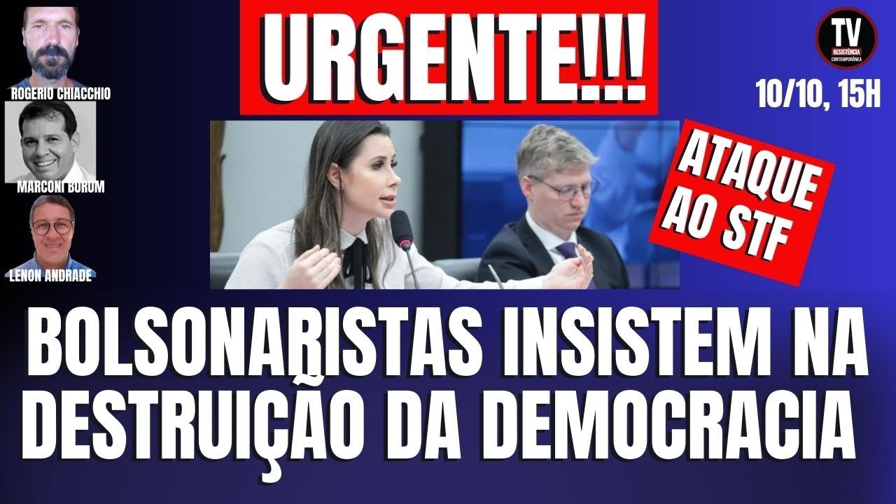 [AO VIVO] GRAVÍSSIMO! ATAQUE AO STF - BOLSONARISTAS INSISTEM NA DESTRUIÇÃO DA DEMOCRACIA (10/10/24)