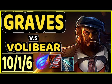 LAMABEAR (GRAVES) vs VOLIBEAR - 10/1/6 KDA JUNGLE GAMEPLAY - EUW Ranked DIAMOND