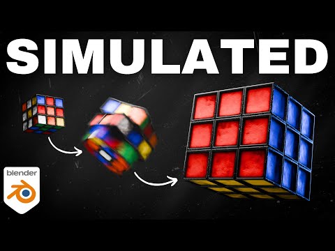 Tutorial: SIMULATED Rubik's Cubes in Blender 4.3!