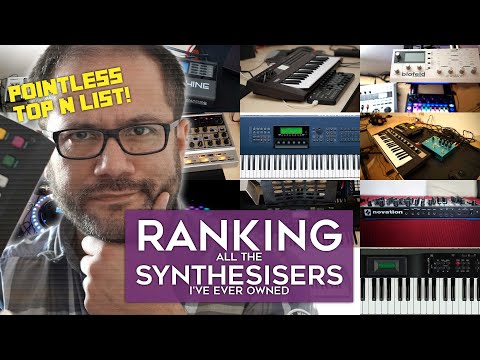 Ranking all the synthesisers I've ever owned