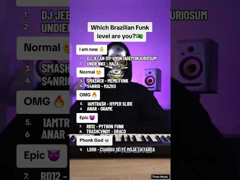 Which Brazilian Funk level are you?😱 #phonk #phonkmusic
