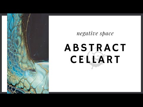 abstract painting with negative space #swipe #fluidart #arttherapy #acrylicpainting