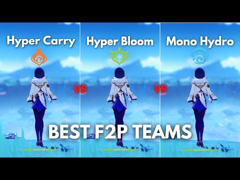 Best F2P Teams for Yelan!! Hyper Carry, Mono Hydro or Hyperbloom?? [ Genshin Impact ]
