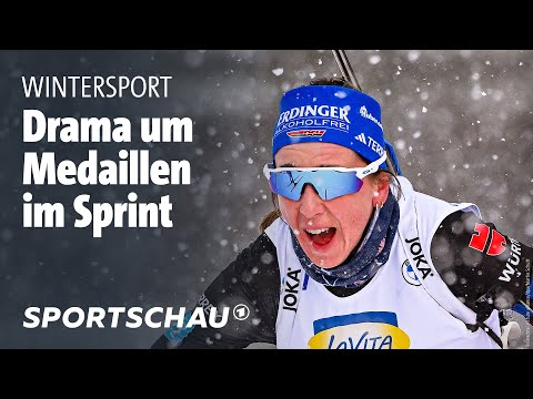 Biathlon-WM: Medaillen-Krimi im Sprint - Preuß mittendrin | Sportschau
