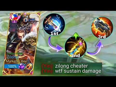 ZILONG NEW ONE SHOT BUILD 🔥 | ABUSING THIS NEW BROKEN BUILD FOR ZILONG 2023