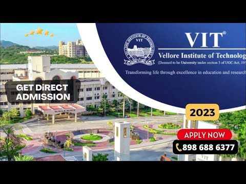 Vit, vellore institute of technology, b.tech enroll direct a...