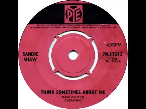 UK New Entry 1966 (370) Sandie Shaw - Think Sometimes About Me