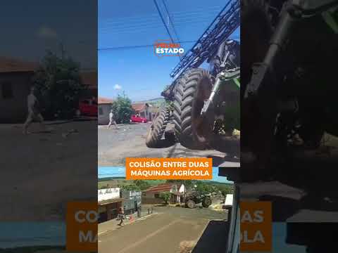 Colisão entre máquinas agrícolas em Goiás