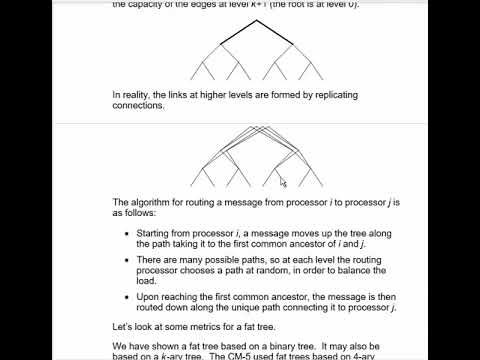 Lecture 25e.  Trees and fat trees