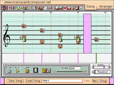 Mario Paint Composer - 8 Eyes - Italy Boss Theme