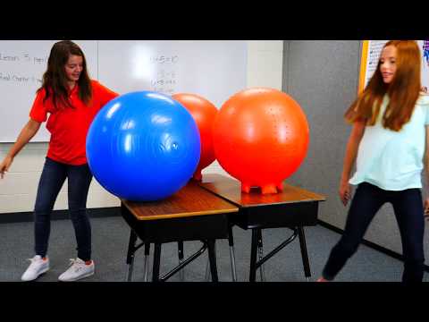 A Stability Ball Chair with Feet