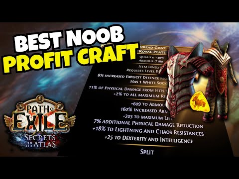 How I (a Moron) made 100 Div Crafting Body Armors in POE 1