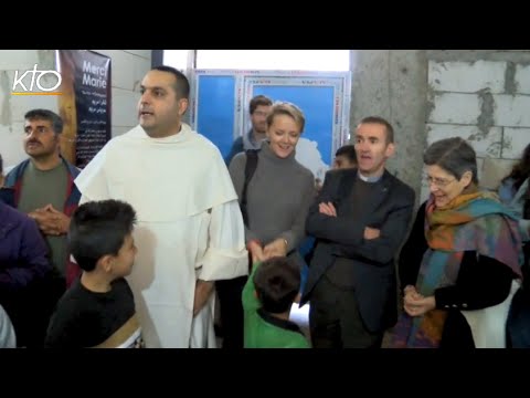 Première visite des pèlerins aux réfugiés d’Ain Kawa