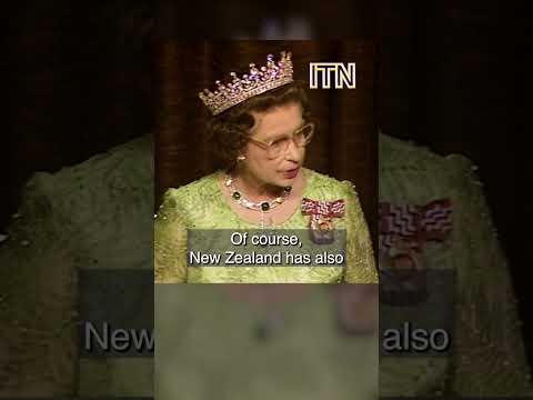 Queen Elizabeth II Gets Egged and Laughs it Off (1986) | Royal History