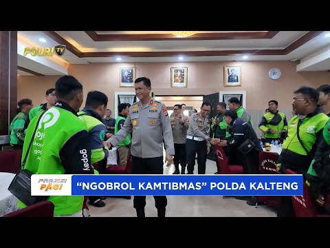 KAPOLDA KALTENG DISKUSI BERSAMA KOMUNITAS OJOL AJAK WUJUDKAN KAMTIBMAS BUMI TAMBUN BUNGAI