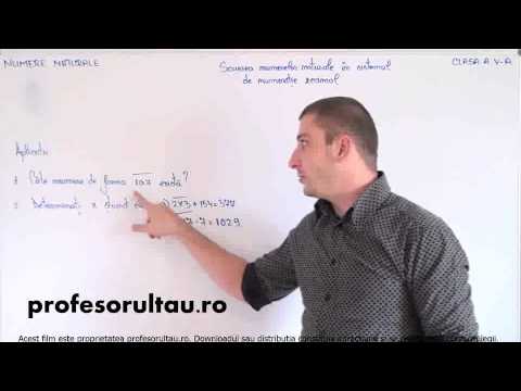 Natural numbers written in the decimal number system - profesorultau.ro