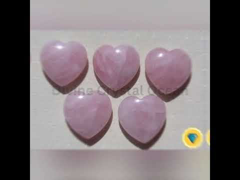 Pink rose quartz heart pendant