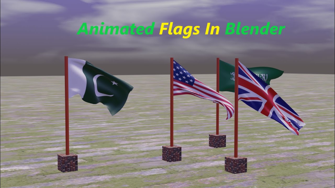 Blender Beginner Tutorial | Animated Flag | Blender Tips
