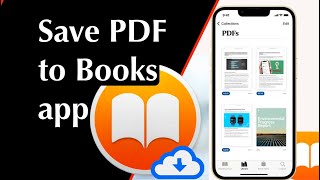 How to Save PDF to Apple Books app on iPhone | Save pdf to Books app