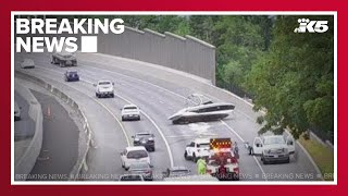 BREAKING: Boat blocking I-405 in Bellevue