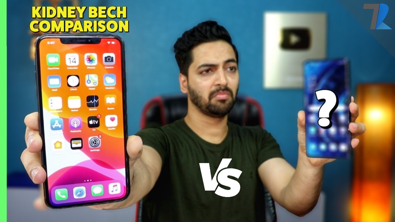 iPhone 11 Pro Max vs A Premium Android Smartphone 🔥🔥| KIDNEY BECH COMPARISON 😂😂 [MUST WATCH]