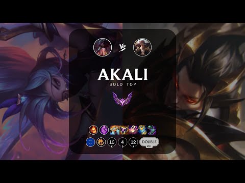 Akali Top vs Sett - EUW Master Patch 12.22