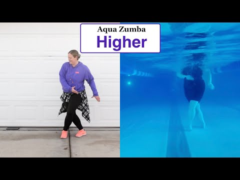 Aqua Zumba "Higher" -- Split Screen --