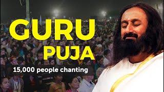 15,000 People Chanting Guru Puja | World Culture Festival 2016