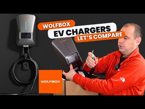 WOLFBOX Level 2 EV Charger 48 Amp J1772,Hardwired EV Charger Level 2 with NEMA 14-50 Plug 25ft Cable,Smart APP&RFID Card Control,240V Electric Vehicle Charging Station (WE48) video review thumbnail