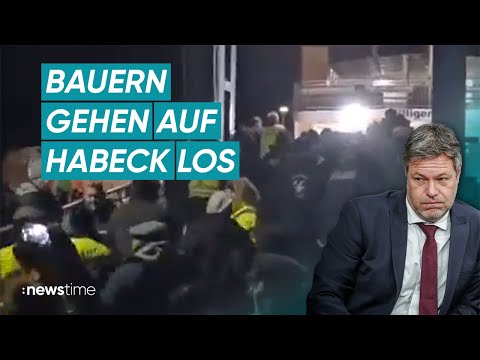 Wut-Bauern jagen Habeck: Grünen-Politiker flüchtet unter Polizeischutz