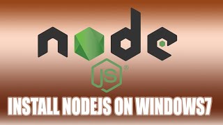 How to install Nodejs on Windows 7 - Online Training Exercises
