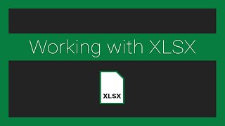 Working with XLSX in JavaScript