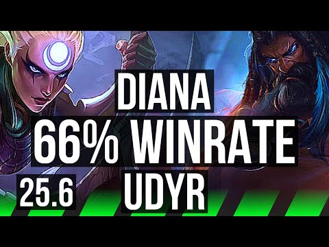 DIANA vs UDYR (JGL) | 66% winrate, 5/1/2 | EUW Diamond | 25.6
