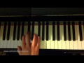 How to Play 'Shape of my heart' on piano 