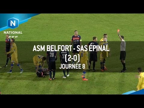 J8 : ASM Belfort - SAS Epinal (2-0), le résumé