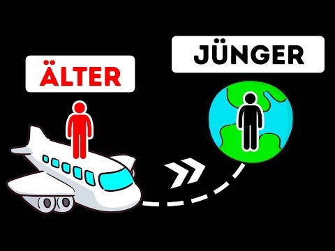 Wenn du mit dem Flugzeug reist, verlangsamt sich die Zeit für dich